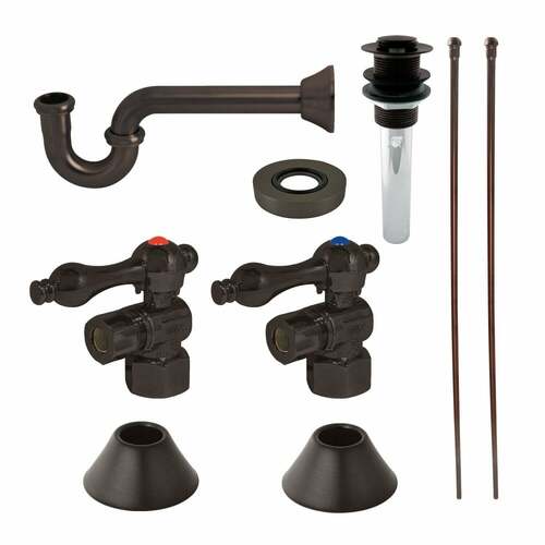 Kingston Brass CC43105VKB30 Trimscape Traditional Sink Trim Kit with P-Trap Drain, Oil Rubbed Bronze