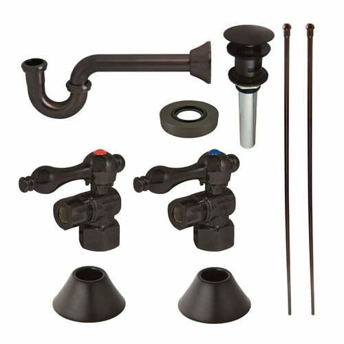 Kingston Brass CC43105VOKB30 Trimscape Traditional Sink Trim Kit with P-Trap Overflow, Oil Rubbed Bronze