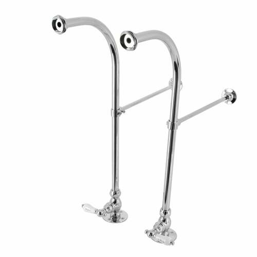 Kingston Brass CC451HCL Rigid Freestanding Supplies with Stops, Polished Chrome