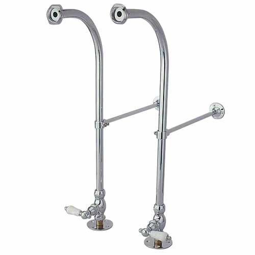 Kingston Brass CC451PL Polished Chrome Freestanding Supply Lines with Stops