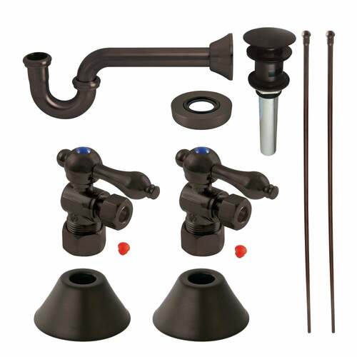 Kingston Brass CC53305VOKB30 Trimscape Traditional Sink Trim Kit with P-Trap Overflow, Oil Rubbed Bronze