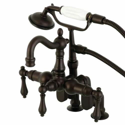 Kingston Brass CC6013T5 Vintage Clawfoot Tub Faucet with Hand Shower - Oil Rubbed Bronze