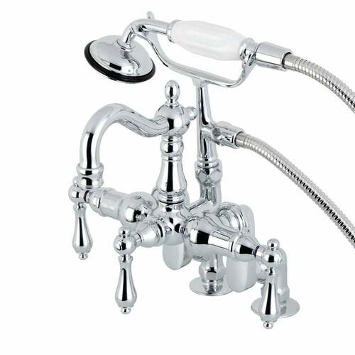 Kingston Brass CC6014T1 Vintage Clawfoot Tub Faucet with Hand Shower - Polished Chrome