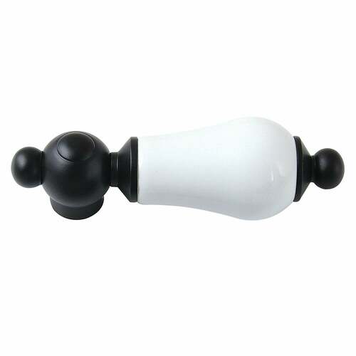 Kingston Brass CCCL0 Matte Black Porcelain Lever Handle