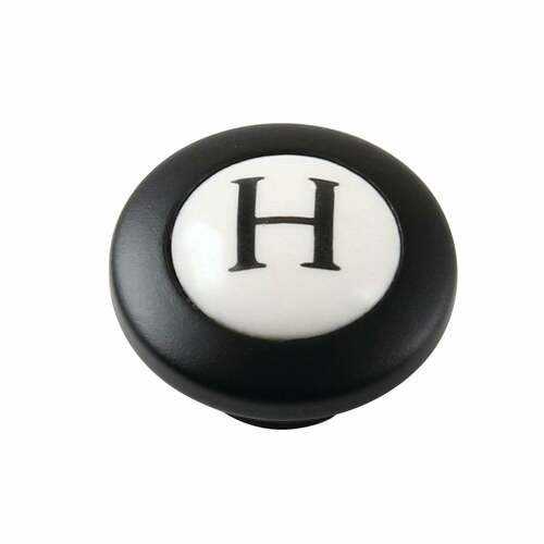 Kingston Brass CCHICX0H Matte Black Hot Handle Index Button