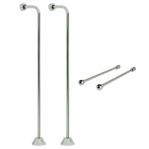 Kingston Brass CCK461 Vintage Single Offset Supply Line with Wall Bracket, Polished Chrome