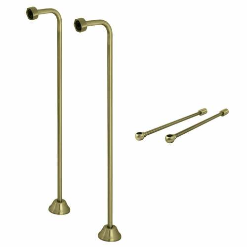 Kingston Brass CCK463 Vintage Single Offset Supply Line with Wall Bracket, Antique Brass