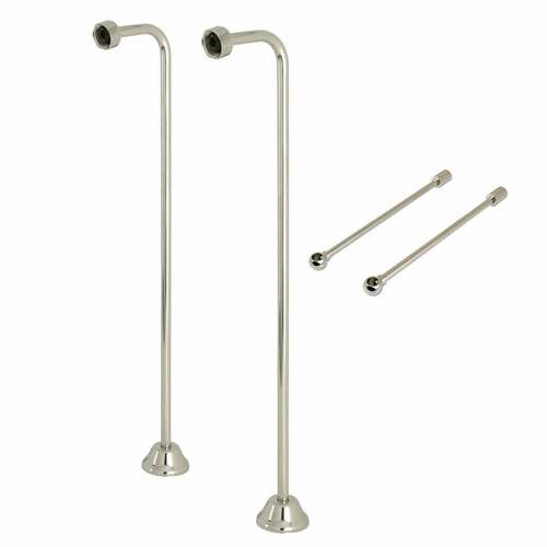 Kingston Brass CCK466 Vintage Single Offset Supply Line with Wall Bracket, Polished Nickel