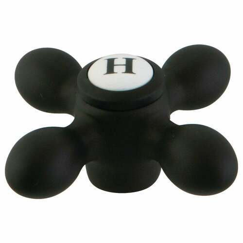 Kingston Brass CCMX5CSH Brass Cross Handle (Hot), Oil Rubbed Bronze