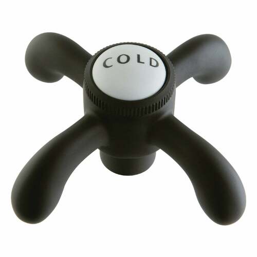 Kingston Brass CCVX5C Heritage Brass Oil Rubbed Bronze Cross Handle (Cold Side)