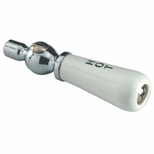 Kingston Brass CWPKPLCHH Polished Chrome Porcelain Lever Handle (Hot Side)