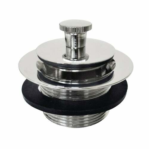 Kingston Brass DLL206 Brass Lift Lock Tub Drain in Polished Nickel