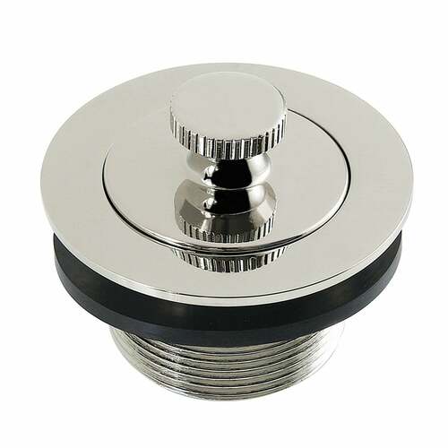 Kingston Brass DLT2086 Brass Lift Lock Bathtub Drain 1.5-Inch, Polished Nickel