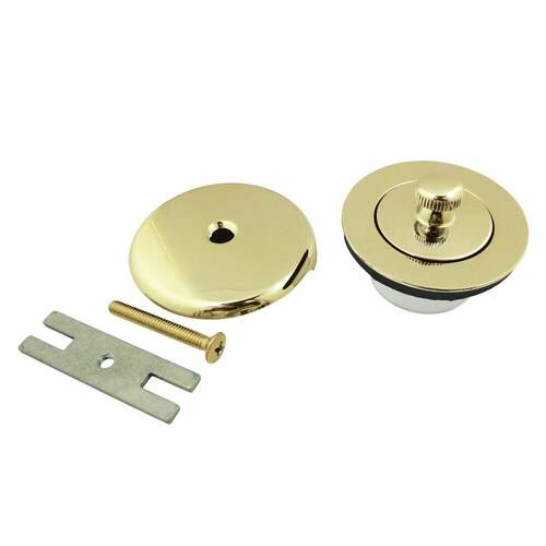 Kingston Brass DLT5301A2 Twist Close Tub Drain Conversion Kit, Polished Brass