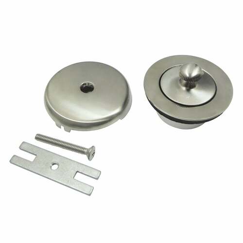 Kingston Brass DLT5301A8 Twist Close Tub Drain Conversion Kit, Brushed Nickel