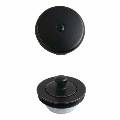 Kingston Brass DLT5301ANB Trimscape Zinc Alloy Lift Turn Tub Drain Kit, Naples Bronze