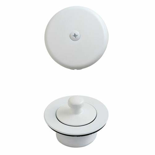 Kingston Brass DLT5301AWH Trimscape Zinc Alloy Lift Turn Tub Drain Conversion Kit, White