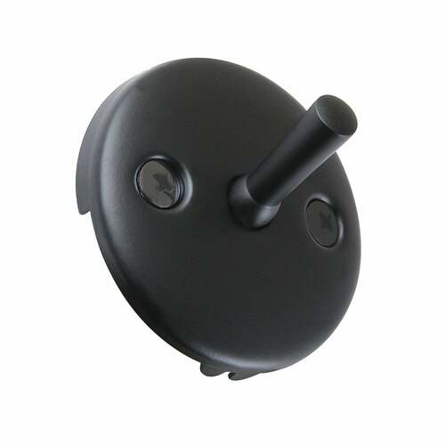 Kingston Brass DTL100MB Matte Black Round Overflow Plate with Trip Lever Drain