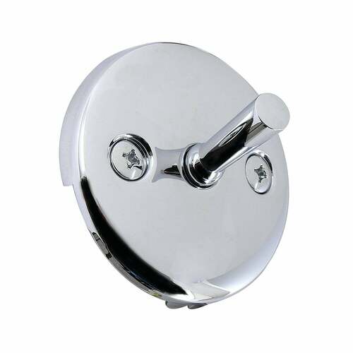 Kingston Brass DTL101 Polished Chrome Round Overflow Plate with Trip Lever Drain