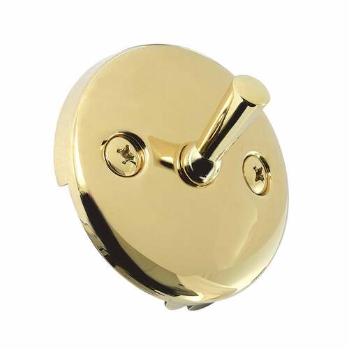 Kingston Brass DTL102 Polished Brass Round Overflow Plate with Trip Lever Drain