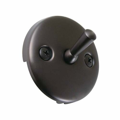 Kingston Brass DTL105 Round Overflow Plate with Trip Lever Drain, Oil Rubbed Bronze