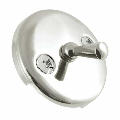 Kingston Brass DTL106 Polished Nickel Round Overflow Plate with Trip Lever Drain