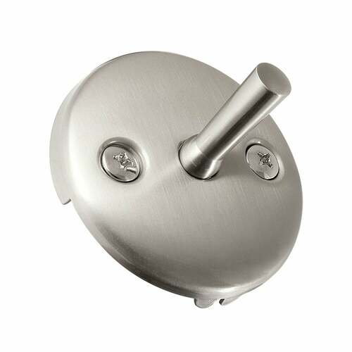 Kingston Brass DTL108 Brushed Nickel Round Overflow Plate with Trip Lever Drain