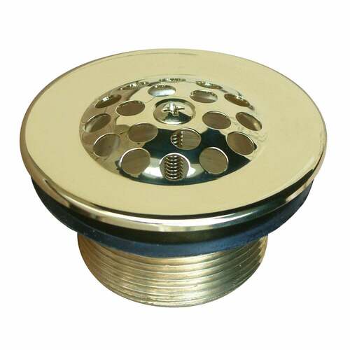 Kingston Brass DTL202 Polished Brass Tub Drain Strainer and Grid