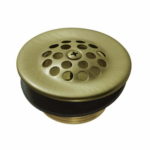Kingston Brass DTL203 Antique Brass Tub Drain Strainer and Grid