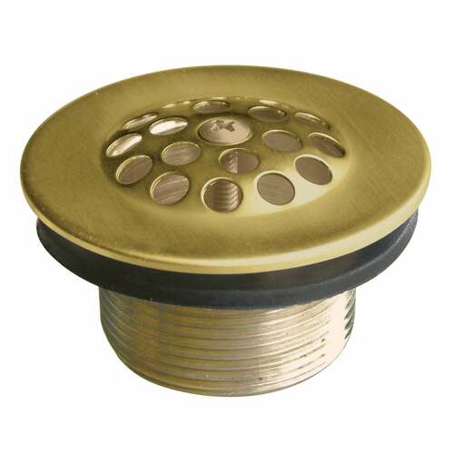 Kingston Brass DTL207 Brushed Brass Tub Drain Strainer and Grid