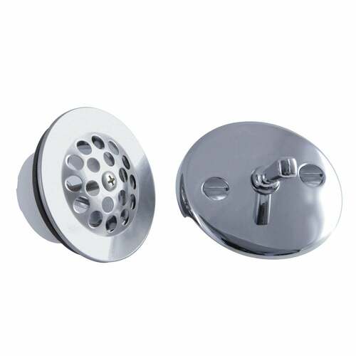 Kingston Brass DTL5305A1 Polished Chrome Trip Lever with Grid Conversion Kit