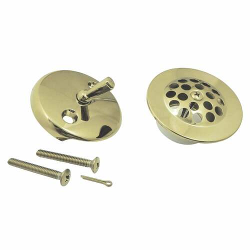 Kingston Brass DTL5305A2 Polished Brass Trip Lever with Grid Conversion Kit