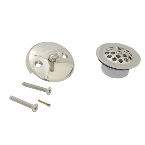 Kingston Brass DTL5305A6 Polished Nickel Trip Lever with Grid Conversion Kit