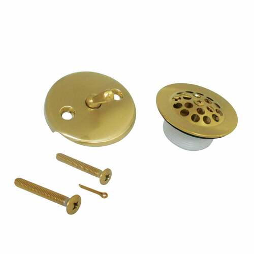 Kingston Brass DTL5305A7 Brushed Brass Trip Lever with Grid Conversion Kit