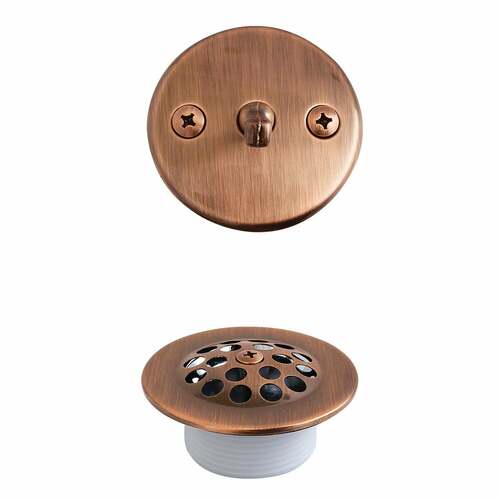 Kingston Brass DTL5305AAC Trimscape Zinc Alloy Antique Copper Trip Lever Tub Drain Conversion Kit