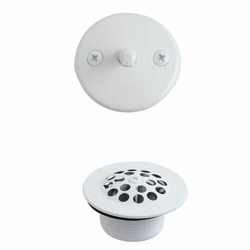 Kingston Brass DTL5305AWH Trimscape Zinc Alloy Trip Lever Tub Drain Conversion Kit, White