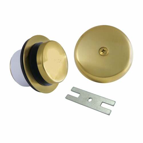Kingston Brass DTT5302A7 Easy Touch Brushed Brass Toe-Tap Drain Conversion Kit