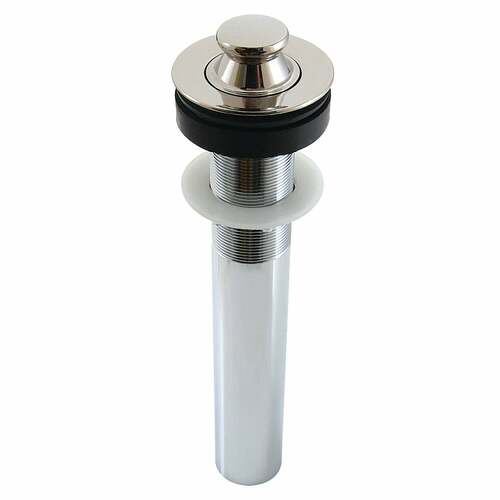 Kingston Brass EV3006 Polished Nickel Lift and Turn Sink Drain without Overflow