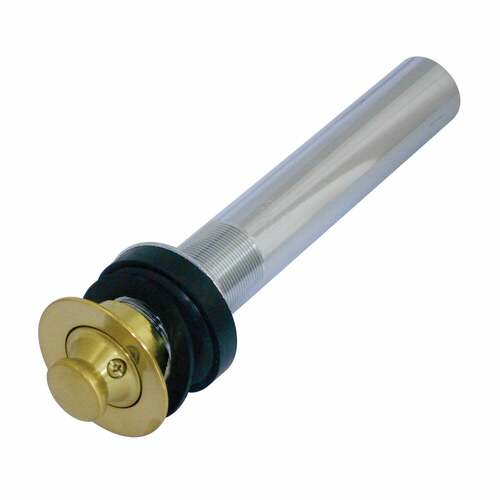 Kingston Brass EV3007 Brushed Brass Lift and Turn Sink Drain without Overflow