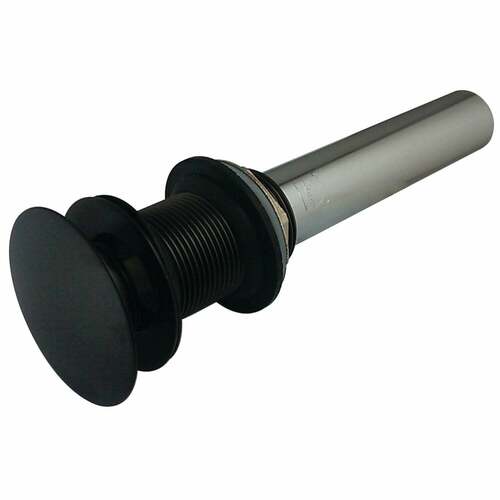 Kingston Brass EV7005 Push Pop-Up Drain, 22 Gauge, Oil Rubbed Bronze, No Overflow