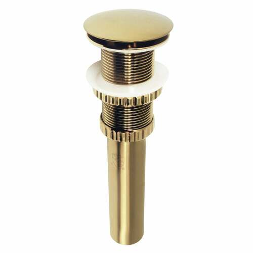 Kingston Brass EV8217 Fauceture Coronel Push Pop-Up Bathroom Sink Drain, Brushed Brass
