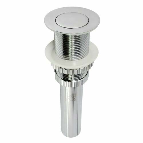 Kingston Brass EV8411 Coronet Push Pop-Up Sink Drain, Polished Chrome, No Overflow