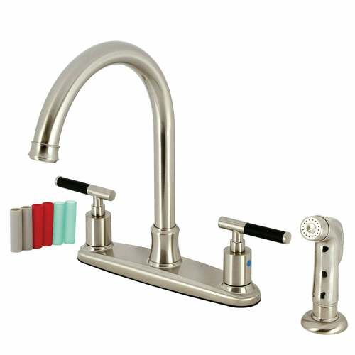Kingston Brass FB7798CKLSP Kaiser Double-Handle 8
