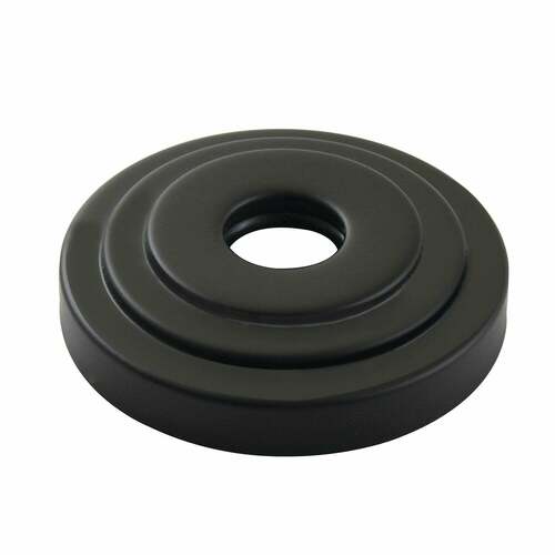 Kingston Brass FLMODERN0 Matte Black 3-Inch O.D. Decorative Escutcheon Flange (3/4 Inch I.D.)