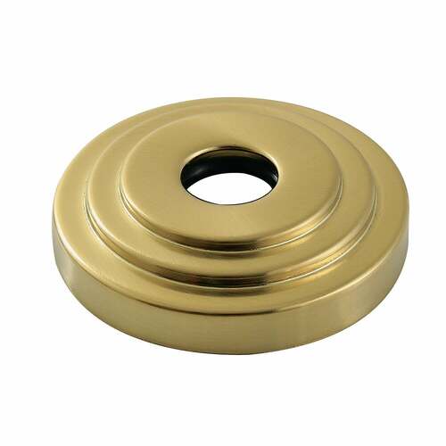 Kingston Brass FLMODERN7 Brushed Brass 3-Inch O.D. Decorative Escutcheon Flange (3/4 Inch I.D.)
