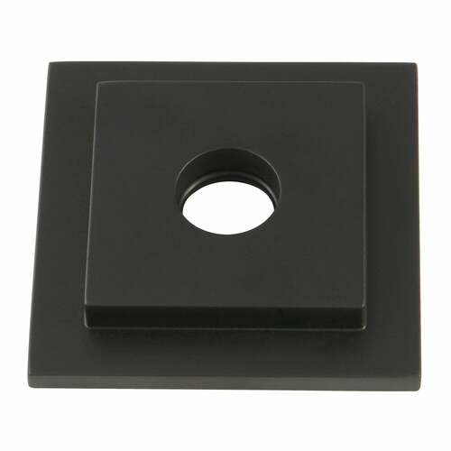 Kingston Brass FLSQUARE0 Claremont Square Shower Arm Flange - Matte Black