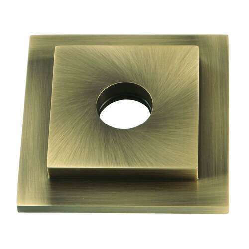 Kingston Brass FLSQUARE3 Claremont Square Shower Arm Flange - Antique Brass