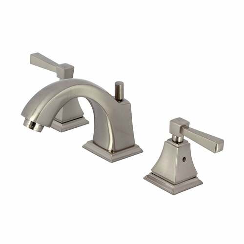 Kingston Brass FSC4688DL Concord Brushed Nickel Widespread Bathroom Faucet with Pop-Up Drain