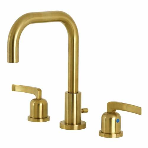 Kingston Brass FSC8933EFL Centurion Widespread Bathroom Faucet, Brass Pop-Up, Brushed Brass