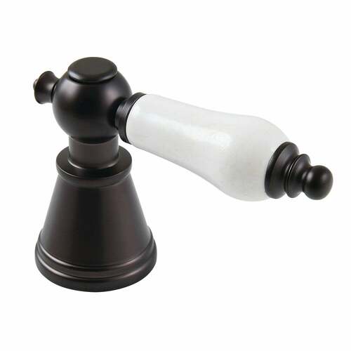 Kingston Brass FSCDH1975PL Porcelain Lever Diverter Handle for Tub Shower Faucet, Oil Rubbed Bronze